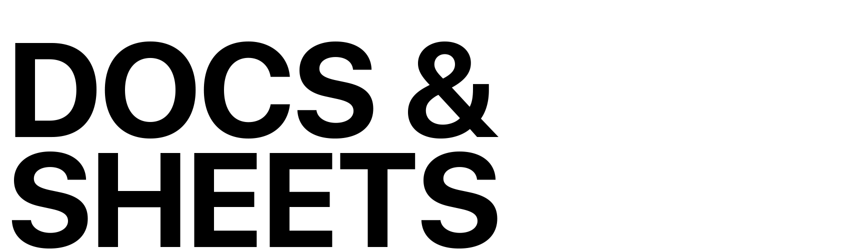 DOCS SHEETS